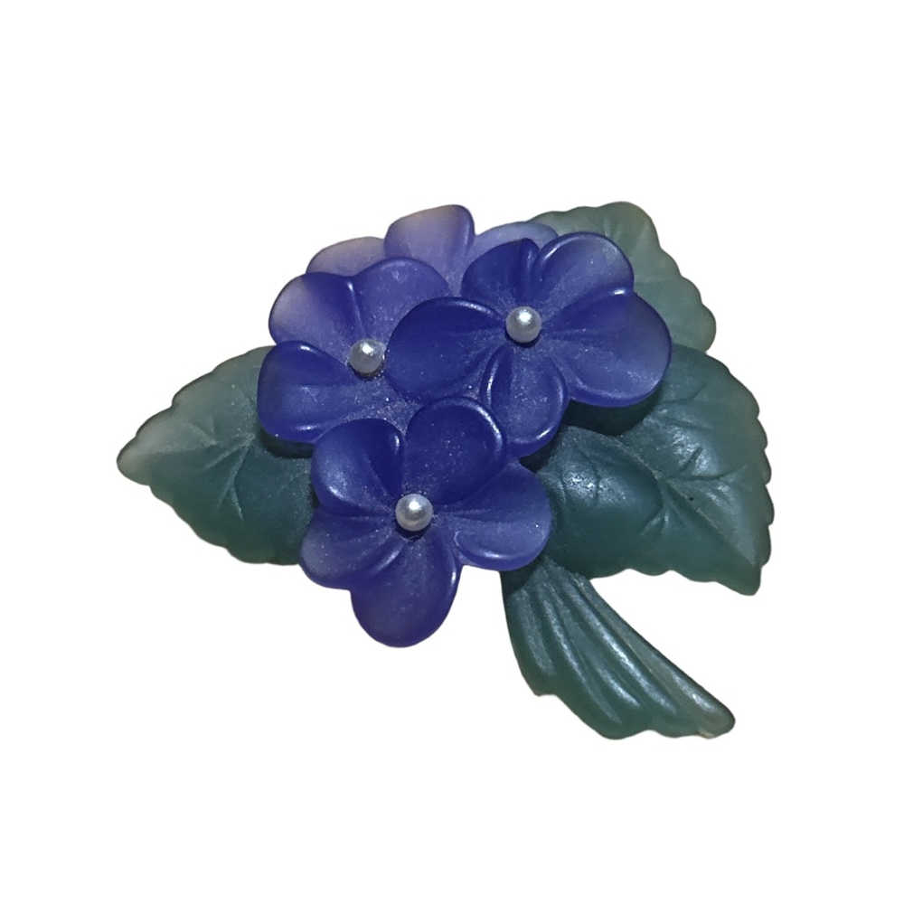 Floral Brooch One Size Purple Green
